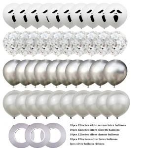 43PCS Halloween 12 Inch Ghost Face Latex Balloons 2.8g Printed Balloon