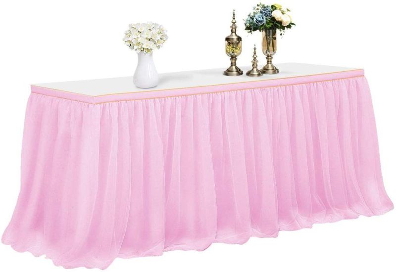 Tablecloth Pastel Backdrop Party Decoration Table Skirt - L183cm X H76cm