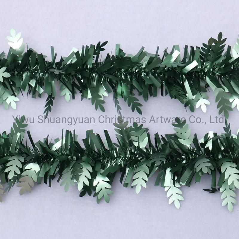 Christmas Pet Tinsel Artificial Flowers for Holiday Wedding Party Decoration Supplies Hook Ornament Craft Gifts