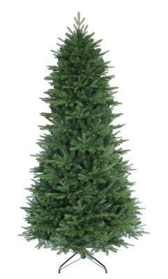 7FT Green PE and PVC Mixed Tips Christmas Tree, Slim Style