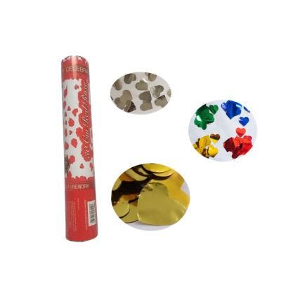Twist Style Wedding Confetti Best Seller Silver Gold Glitter Heart Shaped Launcher