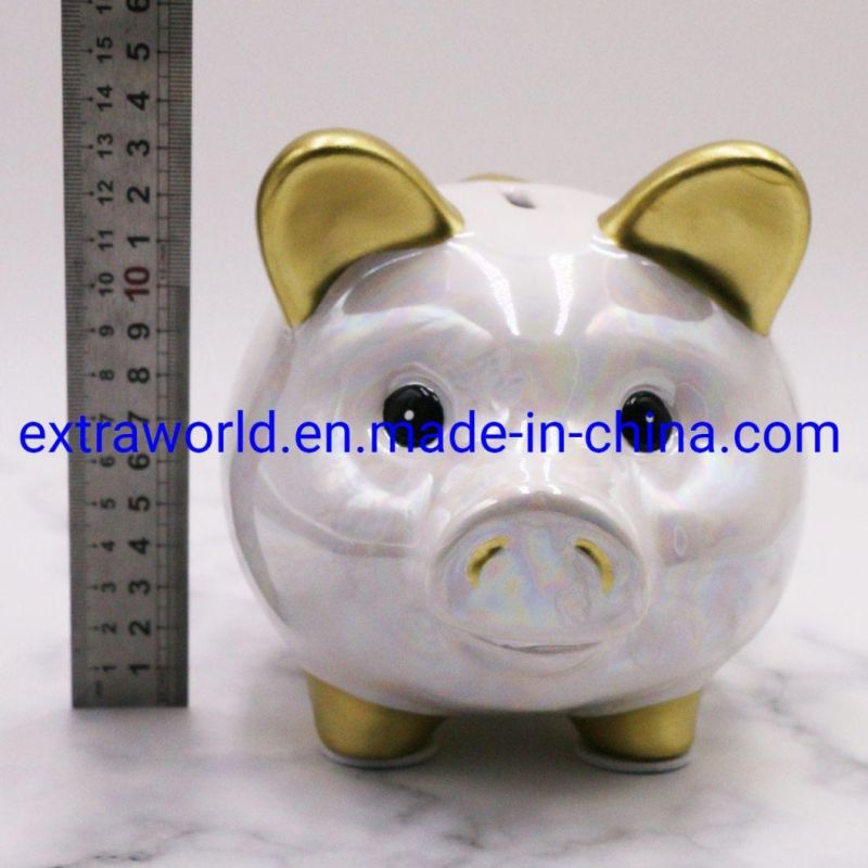 Lovely Pig Design Ceramic Piggy Bank Money Box for Gift