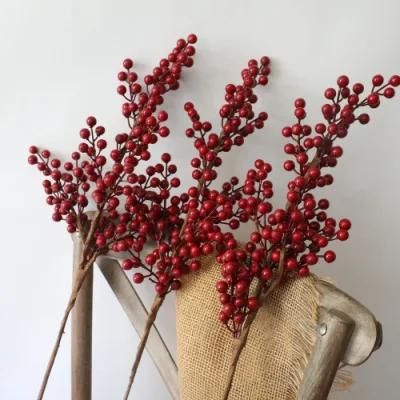 Factory Stock Supplies Best Selling Artificial Christmas Berry Picks
