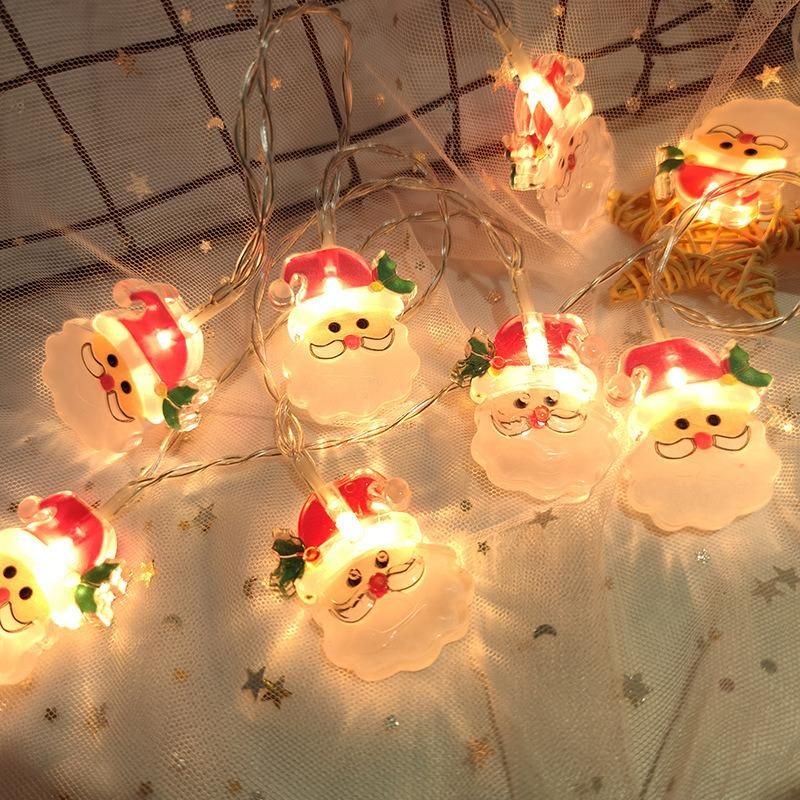 2022 Amazon Hot Sale Christmas LED Lights Santa String Home Holiday Decoration