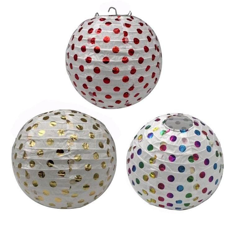 Custom Round Paper Lanterns with Logo Printed