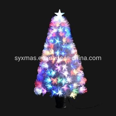 2020 Christmas Tree Fiber Optic LED Artificial christmas Tree Green Flash Indoor Xmas Trees Gift Christmas Decorations for Home