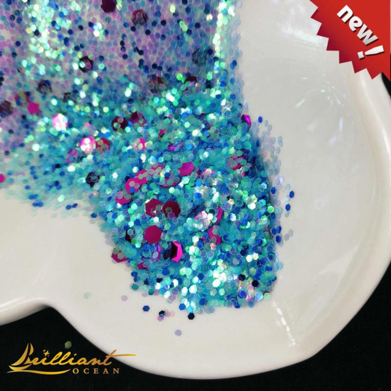 Hotsale Mixed Colors Glitter Powder Glitter Flakes for DIY