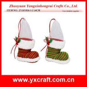 Christmas Decoration (ZY16Y016-1-2 14CM) Christmas Fancy Holder Gift Ornament Craft