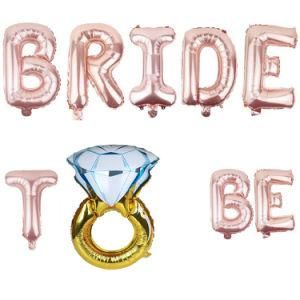 16&quot; Bride to Be Diamond Ring Balloon Aluminum Foil Bridal Party Decoration