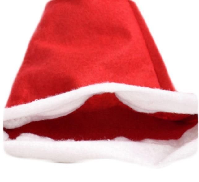 Promotional Cheap Custom Logo Classic Christmas Cap Santa Hats