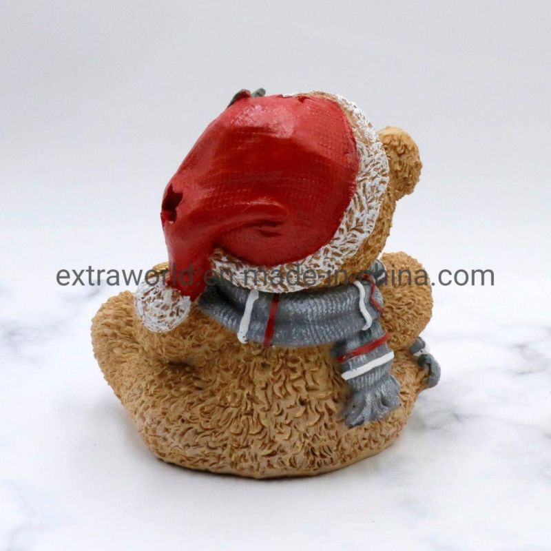 LED Christmas Resin Teddy Bear Indoor Outdoor Decoration