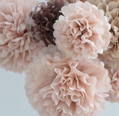 Wholesale Party Wedding Decor Hanging Tissue Paper Pompoms POM Poms