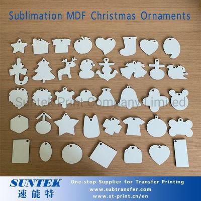 Blank MDF Christmas Sublimation Ornments