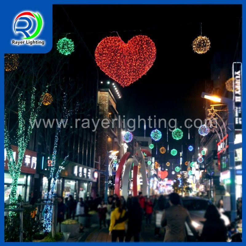 2D Decoration Outdoor Christmas Home Decorations Heart LED Motif Light