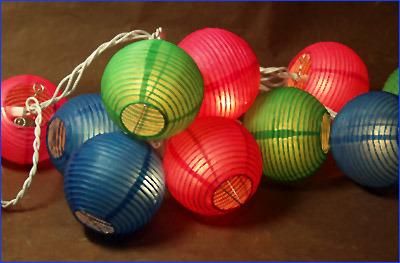 3-5inches Small Paper Lantern String Lights