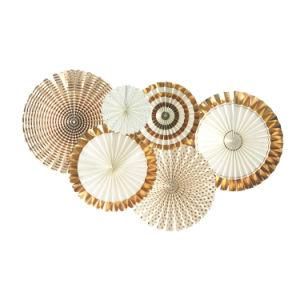 Umiss Paper Fan for Wedding Christmas Halloween Summer Party Decorations