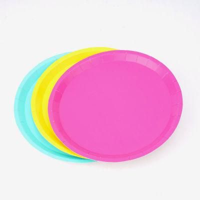 Single Color Disposable Paper Plates