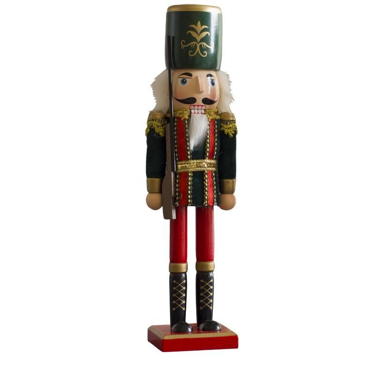 Factory Wholesale Wooden Deco Table-Top Nutcracker Holiday Home Ornament