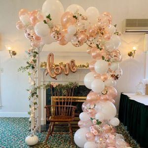 102PCS Rose Gold Balloon Arch Garland Kit Wedding Birthday balloon