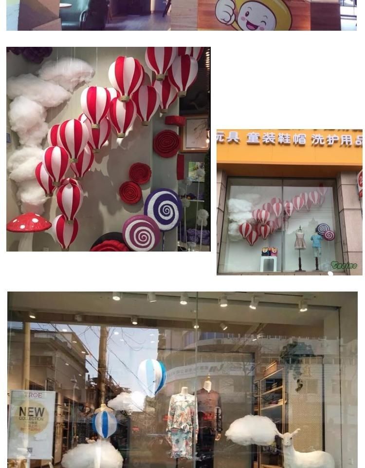 Festival Decoration Window Display Props Shopping Mall Atrium Hotair Balloon Decoration