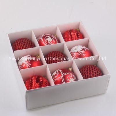 Paper Box Pack Christmas Ornaments Balls Christmas Plastic Balls
