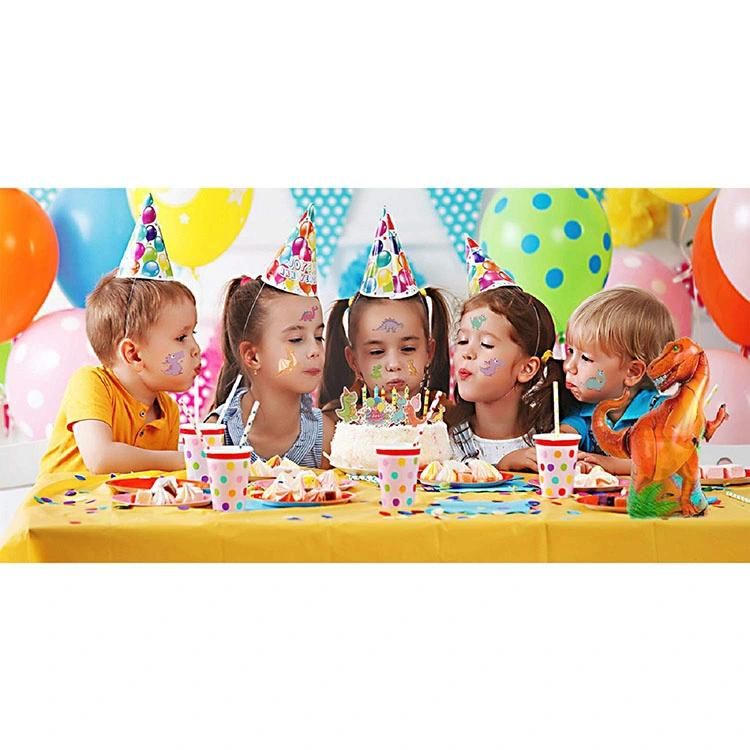 90 PCS Kid Boys Birthday Dinosaur Themed Party Decoration Supplies