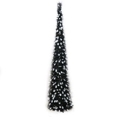 New Design Halloween Festival Pet Tinsel Tree with Ornaments Decorate