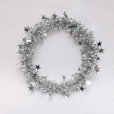 Chirstmas Home Party Chirstmas Tree Deco Silver 38cm Pet Christmas Wreath