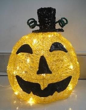 Lightframe Acrylic Pumpkin Light with LED Light