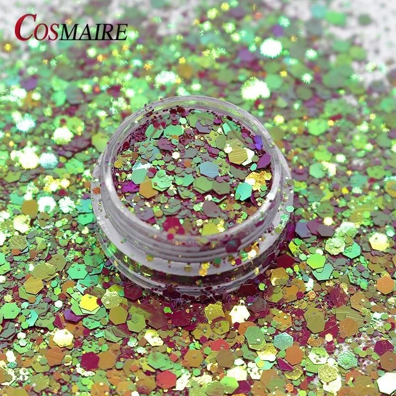 Chunky Mix Christmas Decoration Glitters Chameleon Glitter for Nail Art DIY Crafts Tumbler