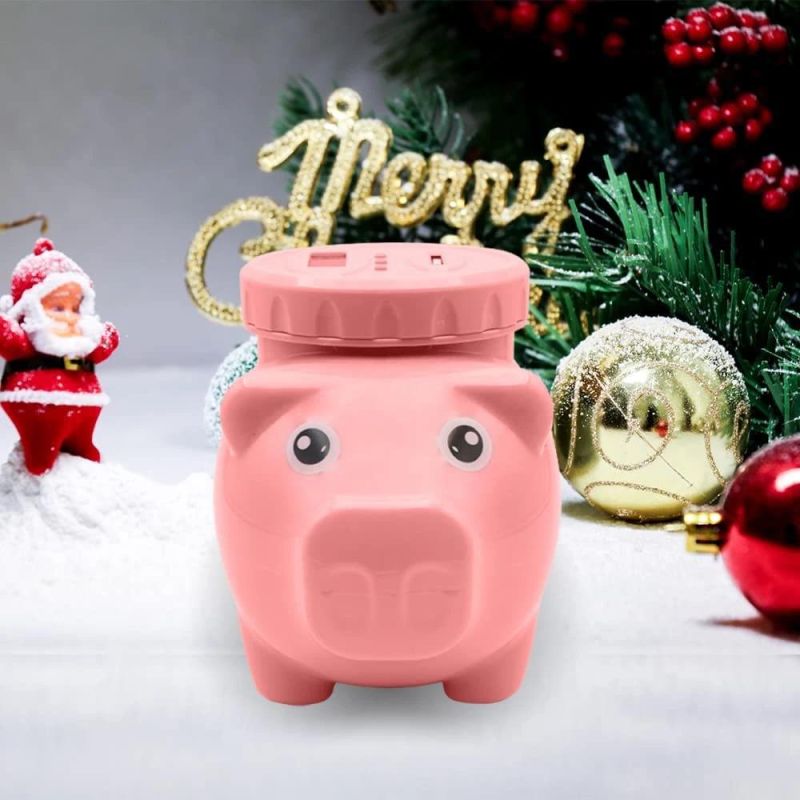 Pig Shape Digital Coin Bank for Kid′s Gift