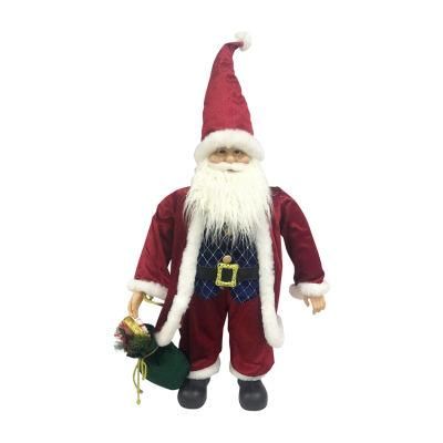 2021 New Custom Whoelsale Xmas Figures Santa Claus Animated Indoor Christmas Decorations
