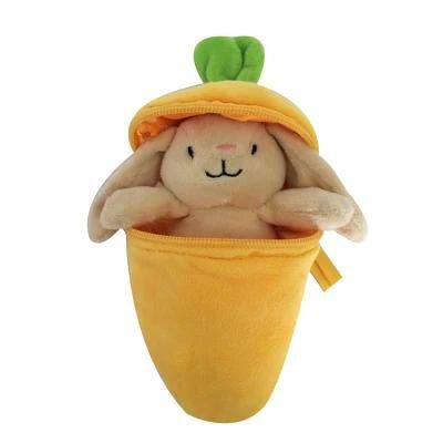 Stuffed Animal Dolls Felt Bunny Carrot Toy Easter Plush Bunny Rabbit