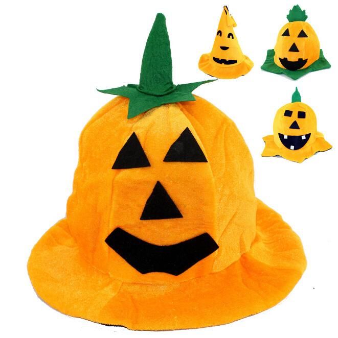 Cheap Kids Halloween Custom Design Gift Funny Soft Pumpkin Halloween Hat