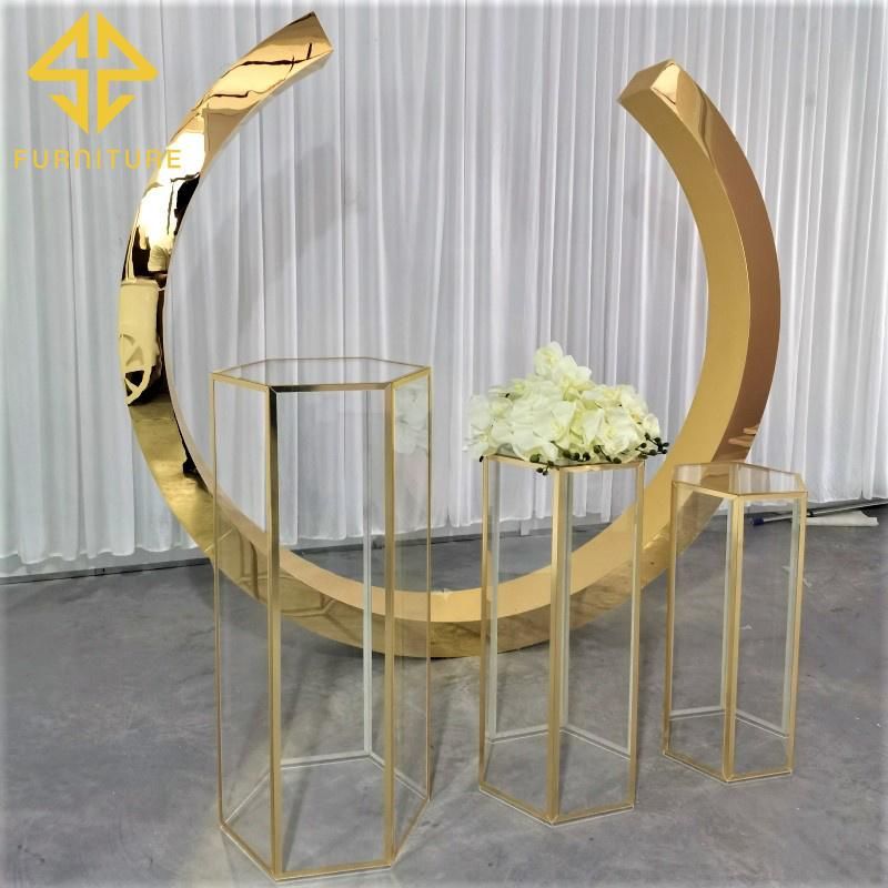 New O Shape PVC Wedding Decoration Round Backdrop Stand Wedding Background Wall