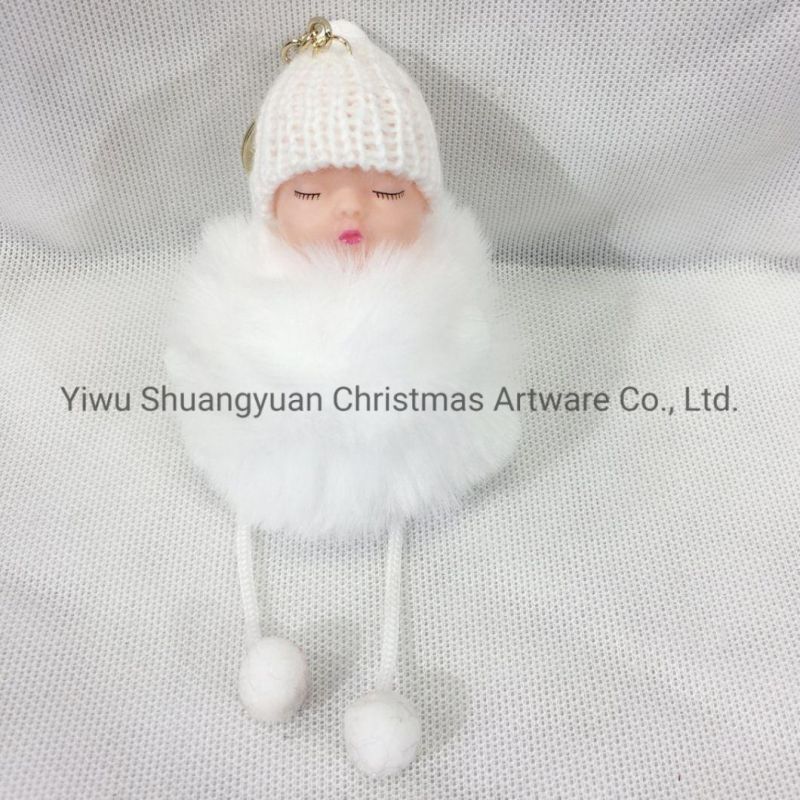 Christmas Plush Cute Angel Doll Pendants Christmas Tree Hanging Ornaments Desk Decor New Year Children Gift Toys