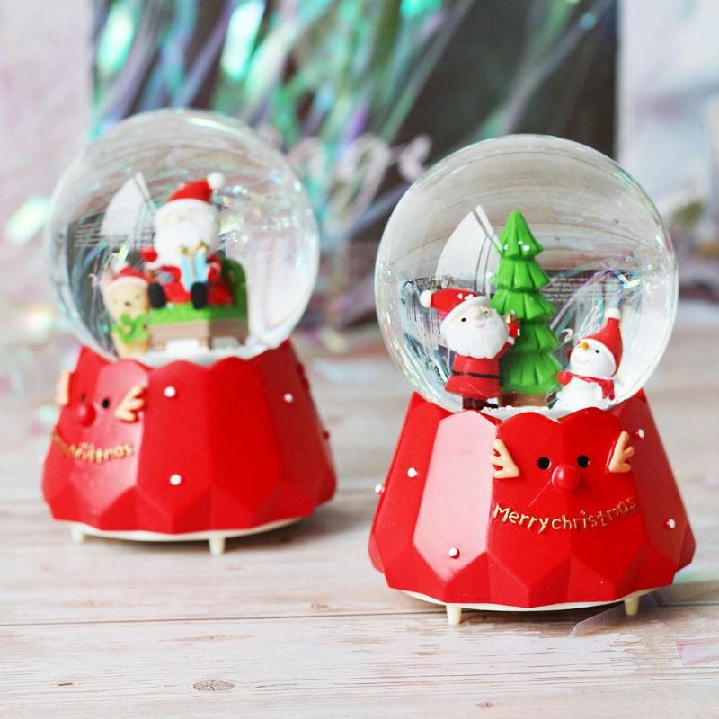 Best Sale Christmas Crystal Ball Music Box for Promotion