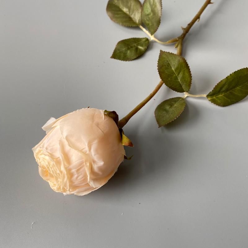 Manufacturers Provide Artificial Single Stem Rose Flower for Home Decor