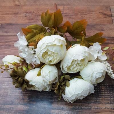 Artificial Peony Silk Flowers Bouquet Glorious Moral for Home Office Parties and Wedding