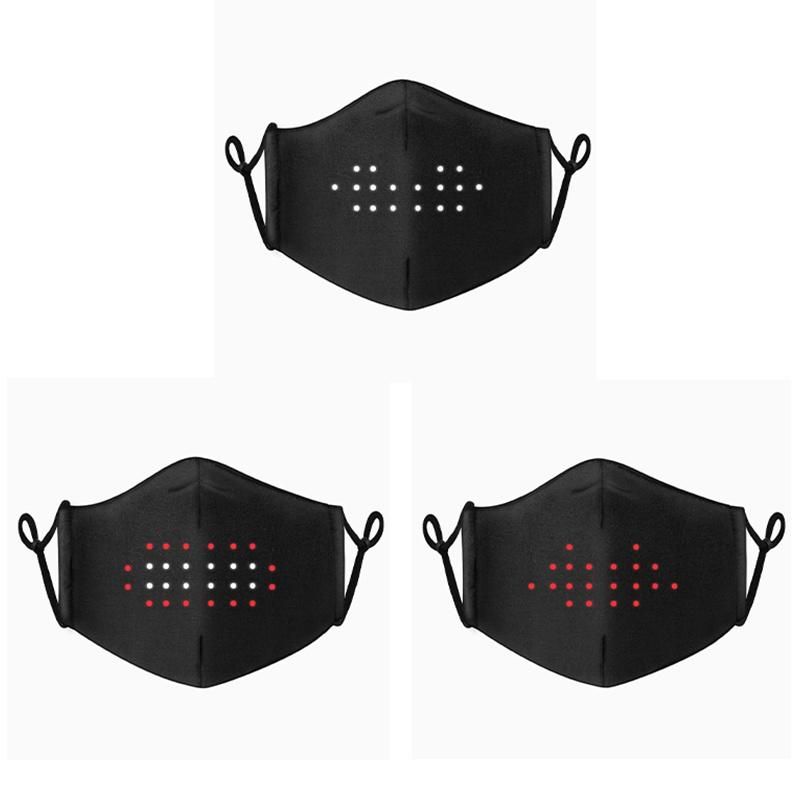 Light-Emitting Voice Mask LED Display Mask Show Face Expression Mask