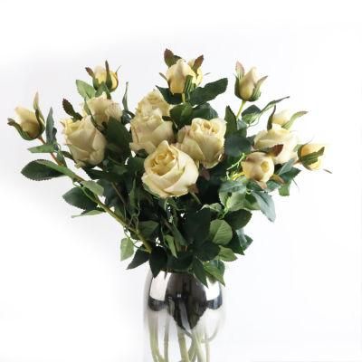 Silk Rose Flower Artificial Roses with Long Stems for DIY Wedding Bouquets Centerpieces Bridal Shower Party Home Decor