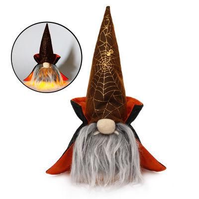Halloween Decorations Ghost Festival Pirates Color-Changing Lights Faceless Old Man Doll Ornament