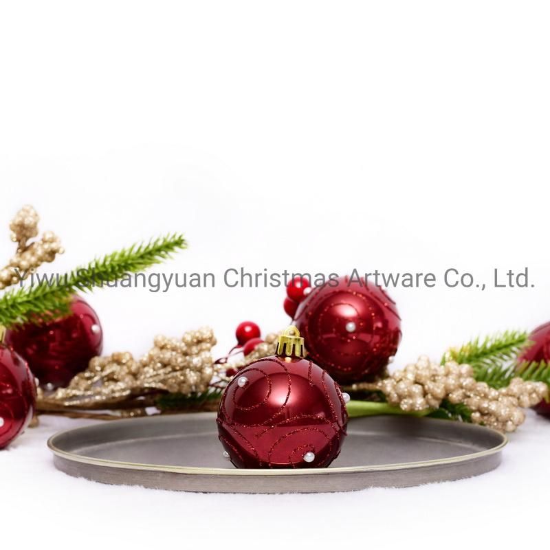 New Design Christmas Ball for Holiday Wedding Party Decoration Supplies Hook Ornament Craft Gifts