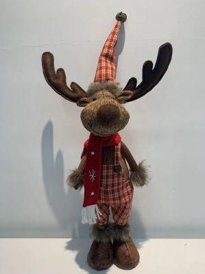Wholesale 2022christmas Home Decor Supplies Gift Indoor Plus Reindeer Christmas Decoration