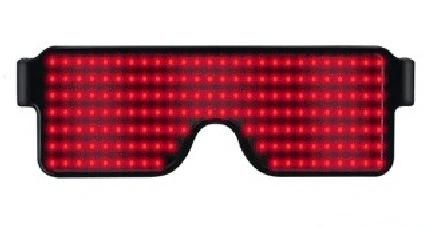 LED Light Love EL Glasses Shake Square Flash Booster Holiday Gift Party Supply Glasses