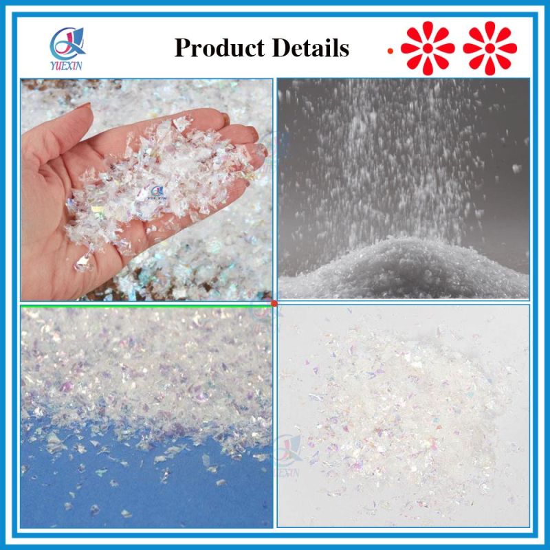 Iridescent Fake Artificial Snow Crystals Glitter Flakes - Christmas Party Decoration