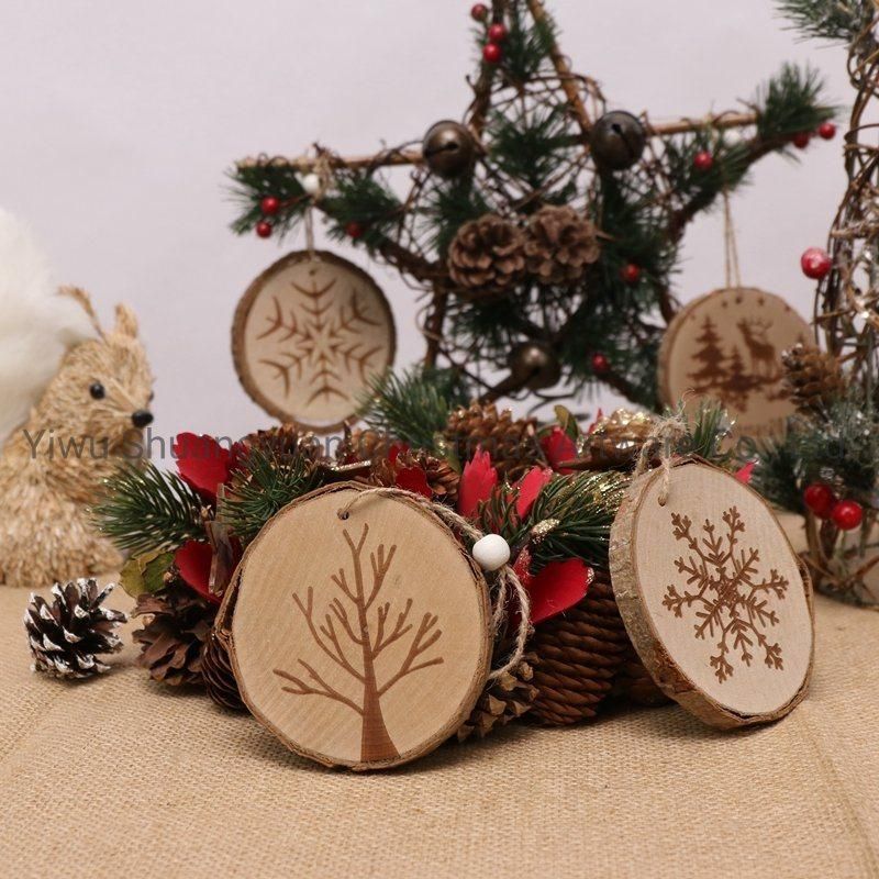 2021 New Design High Sales Christmas Hanging Wooden for Holiday Wedding Party Decoration Supplies Hook Ornament Craft Gifts