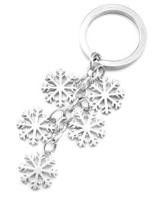 2020 New Silver Snow Christmas Keychain