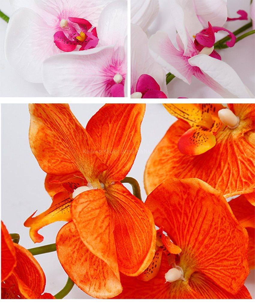 Factory Cheap Wholesale Silk Artificial Orchid Flower for Wedding Decoration