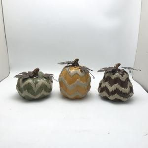 White Stripes Harvest Festival Pumpkin Furniture Ornaments